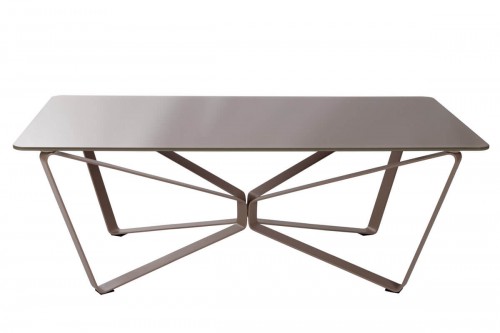 Стіл журнальний LUTON R 125х70 Nicolas скло мокко глянець